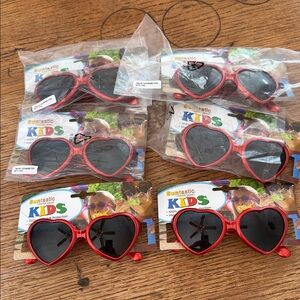 Foster Grant Kids Heart Sunglasses - Red